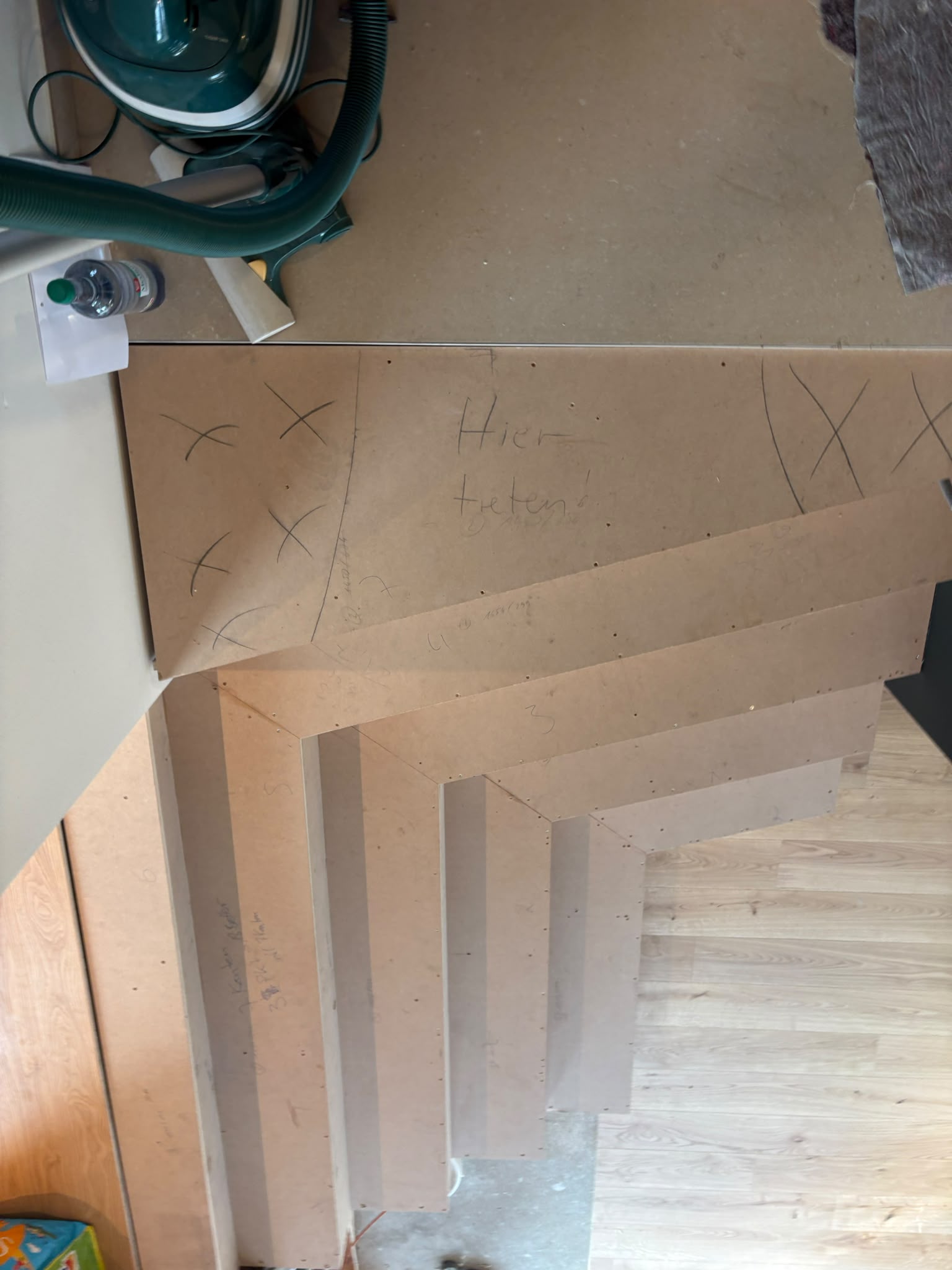 Treppenunterbau von oben